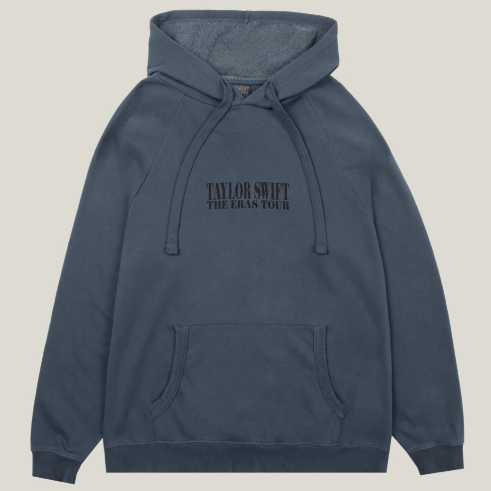 NWT Eras tour hoodie size m washed blue